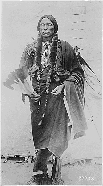 Carte ancienne Chef indien